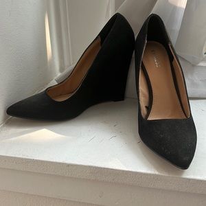 Express pointed toe wedges
